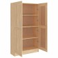 vidaXL Βιβλιοθήκη Χρώμα Sonoma Δρυς 82,5 x 30,5 x 150 εκ. Μοριοσανίδα
