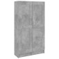 vidaXL Βιβλιοθήκη Γκρι του Σκυροδέματος 82,5x30,5x150 εκ. Μοριοσανίδα