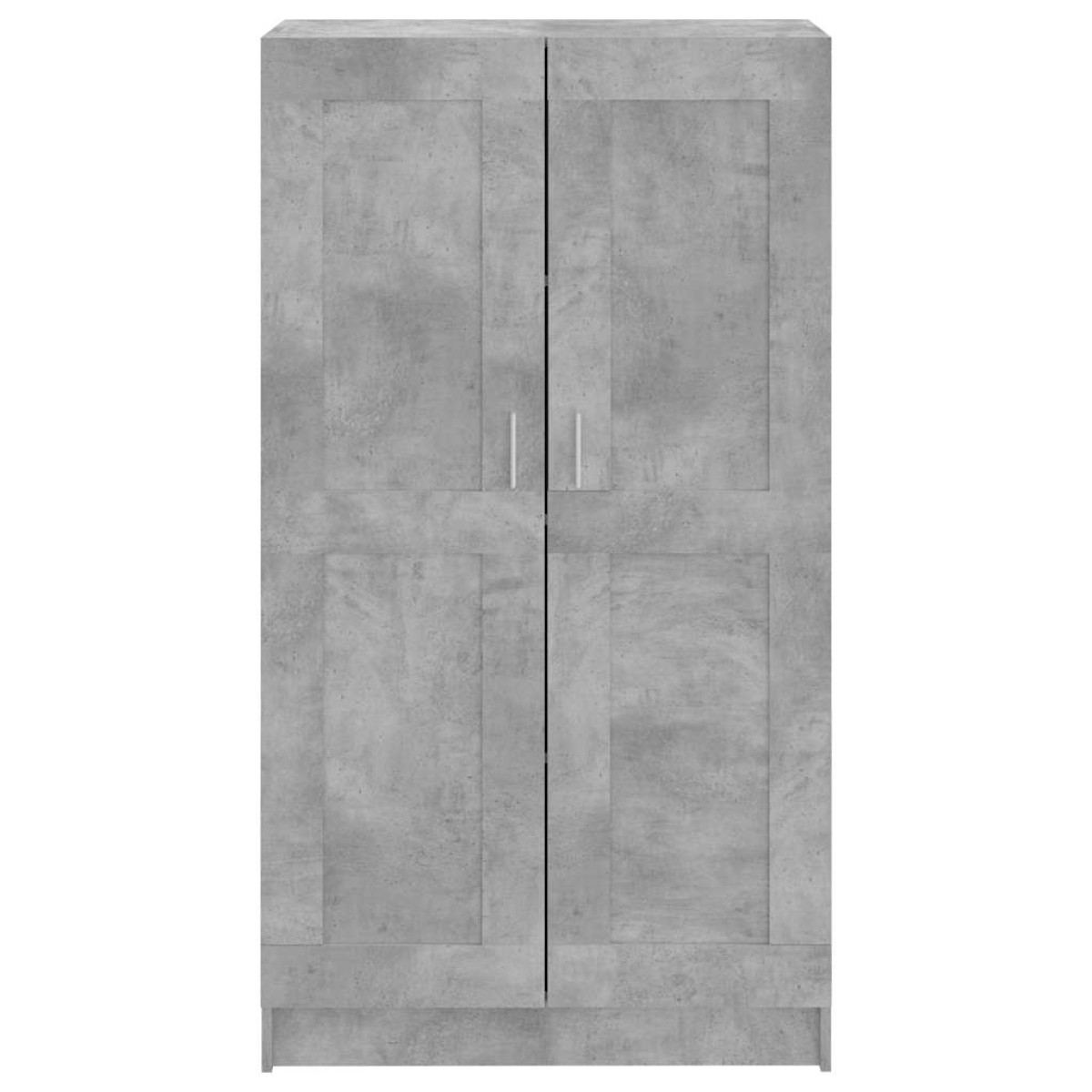 vidaXL Βιβλιοθήκη Γκρι του Σκυροδέματος 82,5x30,5x150 εκ. Μοριοσανίδα