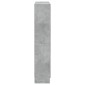 vidaXL Βιβλιοθήκη Γκρι του Σκυροδέματος 82,5x30,5x150 εκ. Μοριοσανίδα