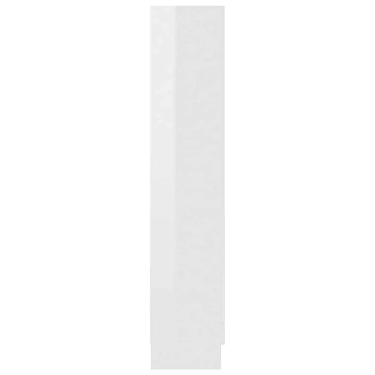 vidaXL Βιβλιοθήκη Γυαλιστερό Λευκό 82,5 x 30,5 x 150 εκ. Μοριοσανίδα