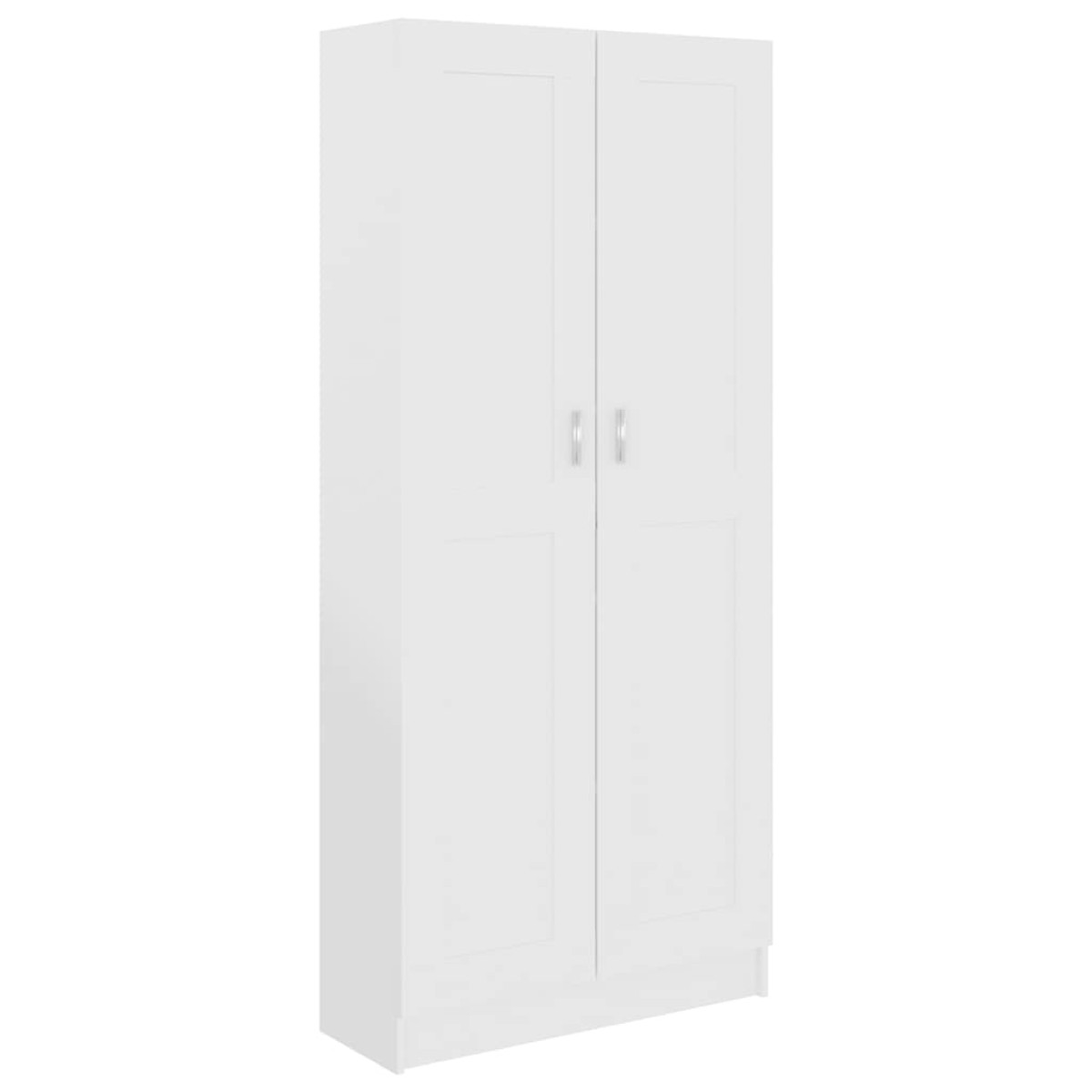 vidaXL Βιβλιοθήκη Λευκή 82,5 x 30,5 x 185,5 εκ. Μοριοσανίδα