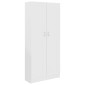 vidaXL Βιβλιοθήκη Λευκή 82,5 x 30,5 x 185,5 εκ. Μοριοσανίδα