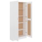 vidaXL Βιβλιοθήκη Λευκή 82,5 x 30,5 x 185,5 εκ. Μοριοσανίδα