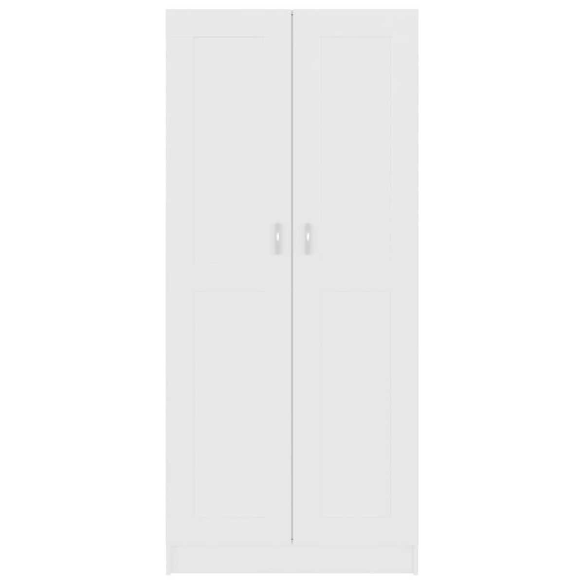 vidaXL Βιβλιοθήκη Λευκή 82,5 x 30,5 x 185,5 εκ. Μοριοσανίδα