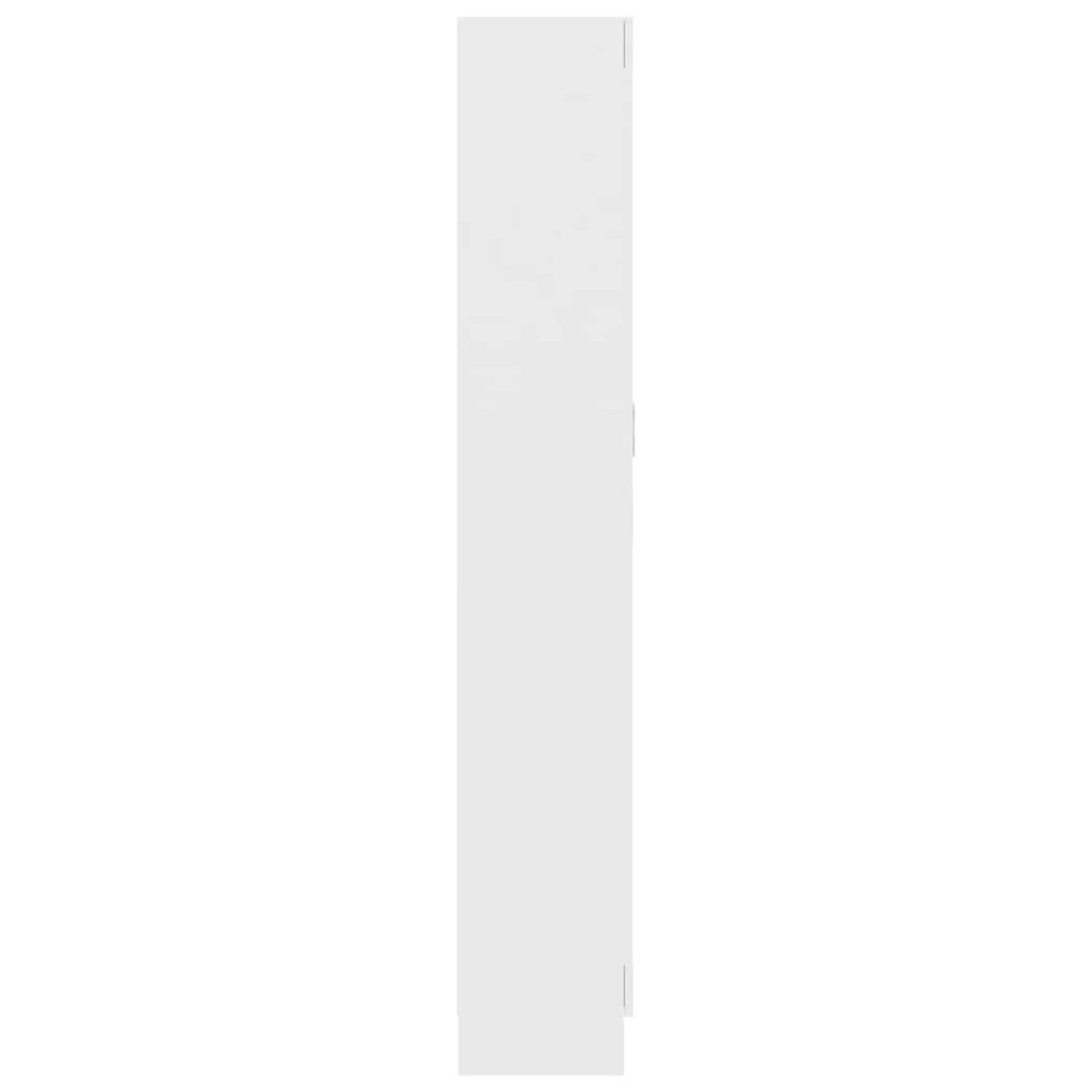 vidaXL Βιβλιοθήκη Λευκή 82,5 x 30,5 x 185,5 εκ. Μοριοσανίδα