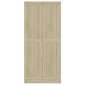 vidaXL Βιβλιοθήκη Χρώμα Sonoma Δρυς 82,5x30,5x185,5 εκ. Μοριοσανίδα