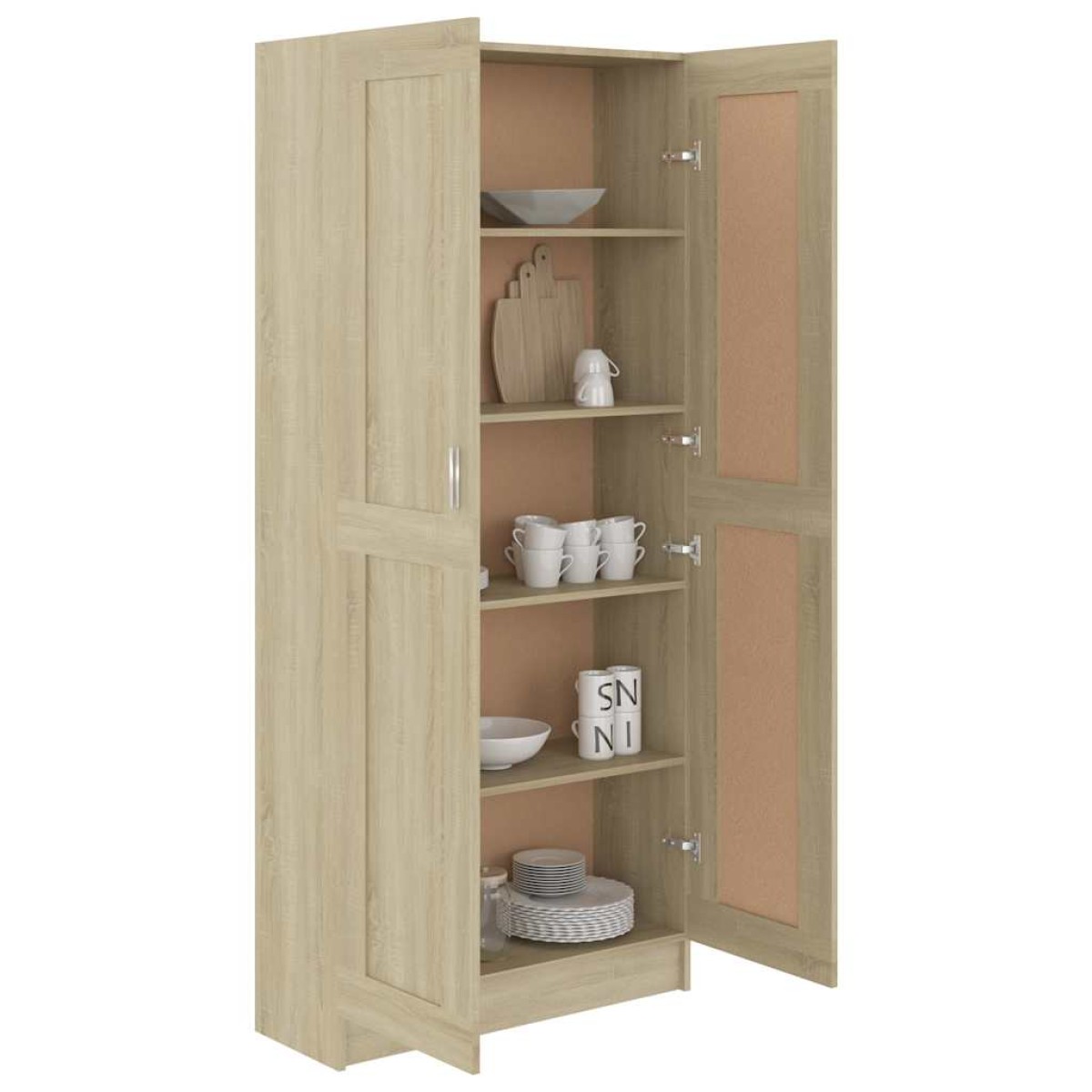 vidaXL Βιβλιοθήκη Χρώμα Sonoma Δρυς 82,5x30,5x185,5 εκ. Μοριοσανίδα