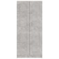 vidaXL Βιβλιοθήκη Γκρι Σκυροδέματος 82,5x30,5x185,5 εκ. Μοριοσανίδα