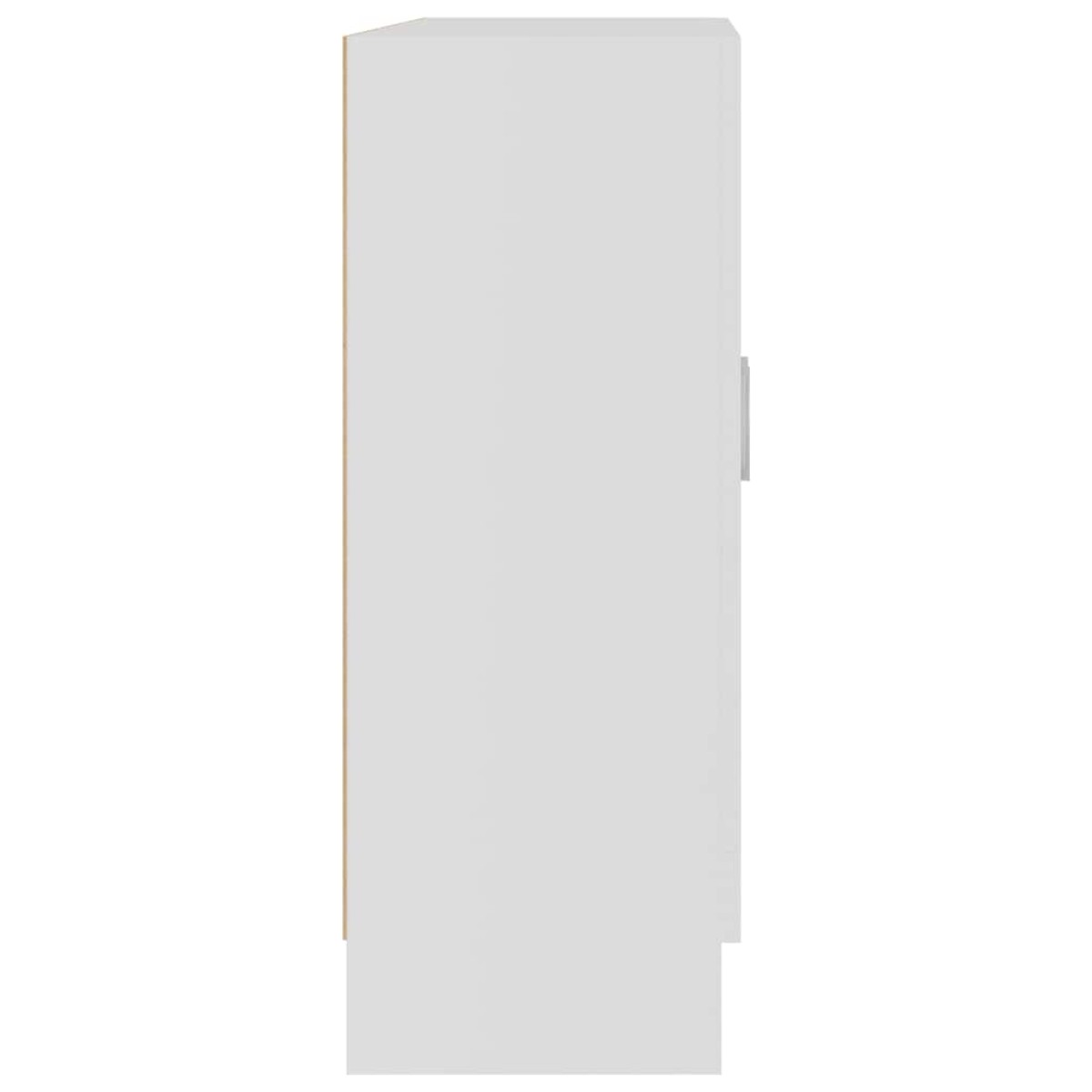 vidaXL Βιτρίνα Λευκή 82,5 x 30,5 x 80 εκ. Μοριοσανίδα