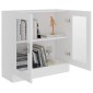 vidaXL Βιτρίνα Λευκή 82,5 x 30,5 x 80 εκ. Μοριοσανίδα