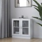 vidaXL Βιτρίνα Λευκή 82,5 x 30,5 x 80 εκ. Μοριοσανίδα