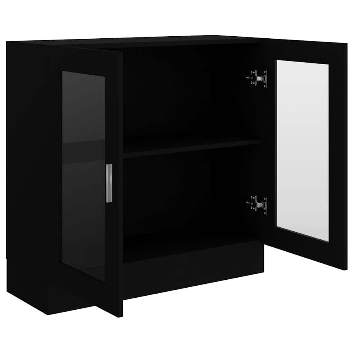 vidaXL Βιτρίνα Μαύρη 82,5 x 30,5 x 80 εκ. Μοριοσανίδα