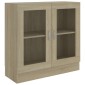 vidaXL Βιτρίνα Χρώμα Sonoma Δρυς 82,5 x 30,5 x 80 εκ. Μοριοσανίδα