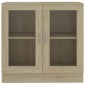 vidaXL Βιτρίνα Χρώμα Sonoma Δρυς 82,5 x 30,5 x 80 εκ. Μοριοσανίδα