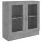 vidaXL Βιτρίνα Γκρι του Σκυροδέματος 82,5 x 30,5 x 80 εκ. Μοριοσανίδα