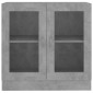 vidaXL Βιτρίνα Γκρι του Σκυροδέματος 82,5 x 30,5 x 80 εκ. Μοριοσανίδα