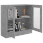 vidaXL Βιτρίνα Γκρι του Σκυροδέματος 82,5 x 30,5 x 80 εκ. Μοριοσανίδα