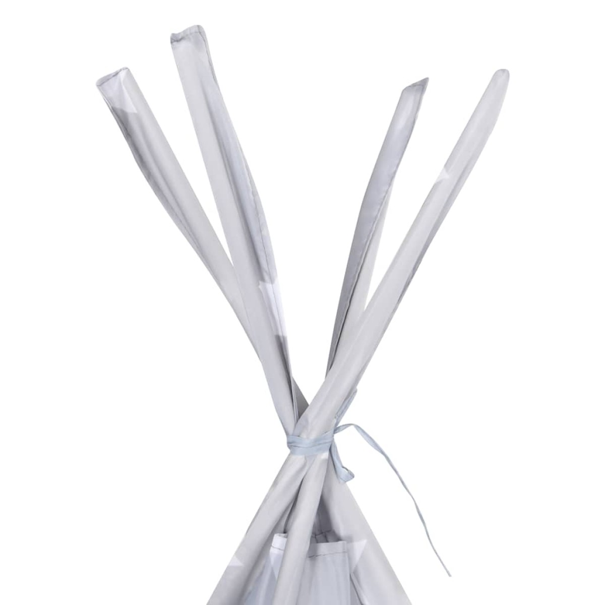 vidaXL Σκηνή Teepee Παιδική Γκρι 115x115x160 εκ. Πολυεστερική με Σάκο