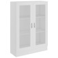 vidaXL Βιτρίνα Λευκή 82,5 x 30,5 x 115 εκ. Μοριοσανίδα
