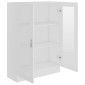vidaXL Βιτρίνα Λευκή 82,5 x 30,5 x 115 εκ. Μοριοσανίδα