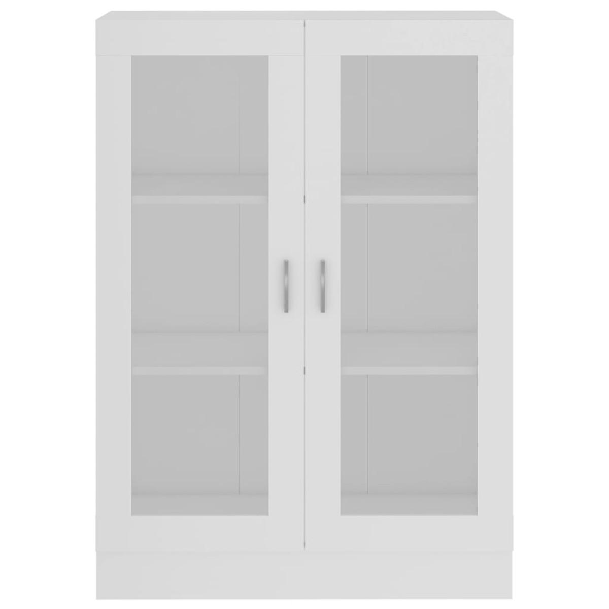vidaXL Βιτρίνα Λευκή 82,5 x 30,5 x 115 εκ. Μοριοσανίδα