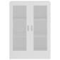 vidaXL Βιτρίνα Λευκή 82,5 x 30,5 x 115 εκ. Μοριοσανίδα