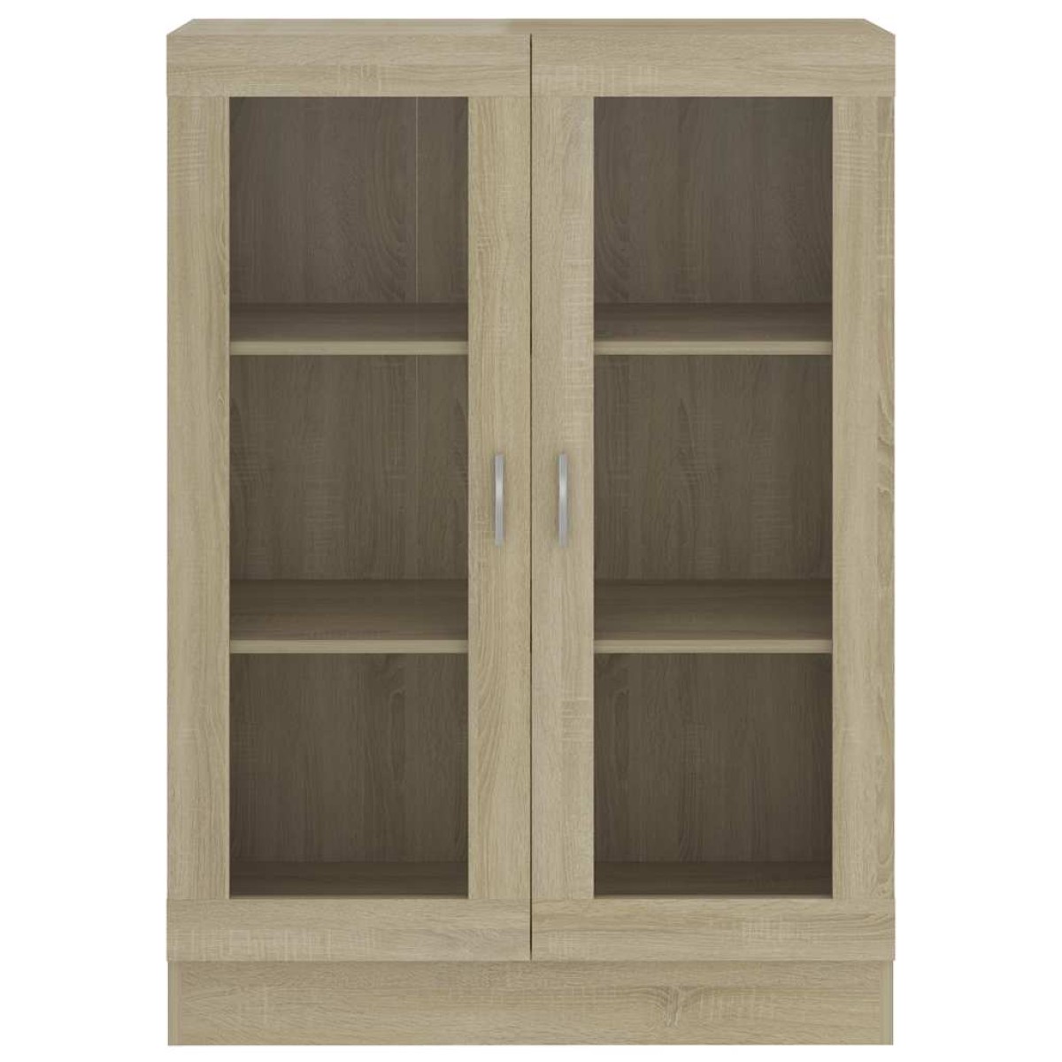 vidaXL Βιτρίνα Χρώμα Sonoma Δρυς 82,5 x 30,5 x 115 εκ. Μοριοσανίδα