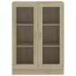 vidaXL Βιτρίνα Χρώμα Sonoma Δρυς 82,5 x 30,5 x 115 εκ. Μοριοσανίδα
