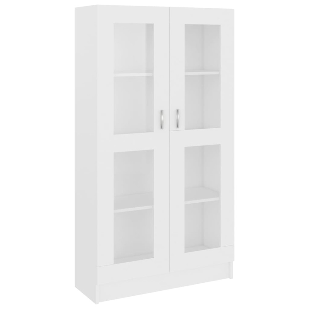 vidaXL Βιτρίνα Λευκή 82,5 x 30,5 x 150 εκ. Επεξ. Ξύλο
