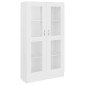 vidaXL Βιτρίνα Λευκή 82,5 x 30,5 x 150 εκ. Μοριοσανίδα