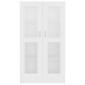 vidaXL Βιτρίνα Λευκή 82,5 x 30,5 x 150 εκ. Μοριοσανίδα