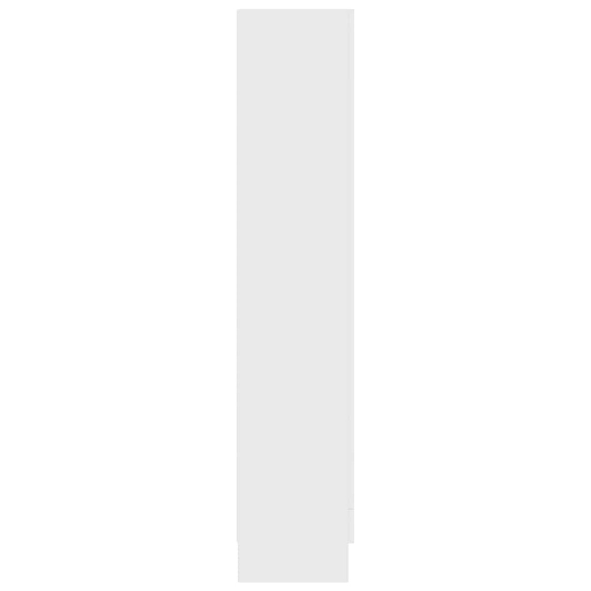 vidaXL Βιτρίνα Λευκή 82,5 x 30,5 x 150 εκ. Μοριοσανίδα