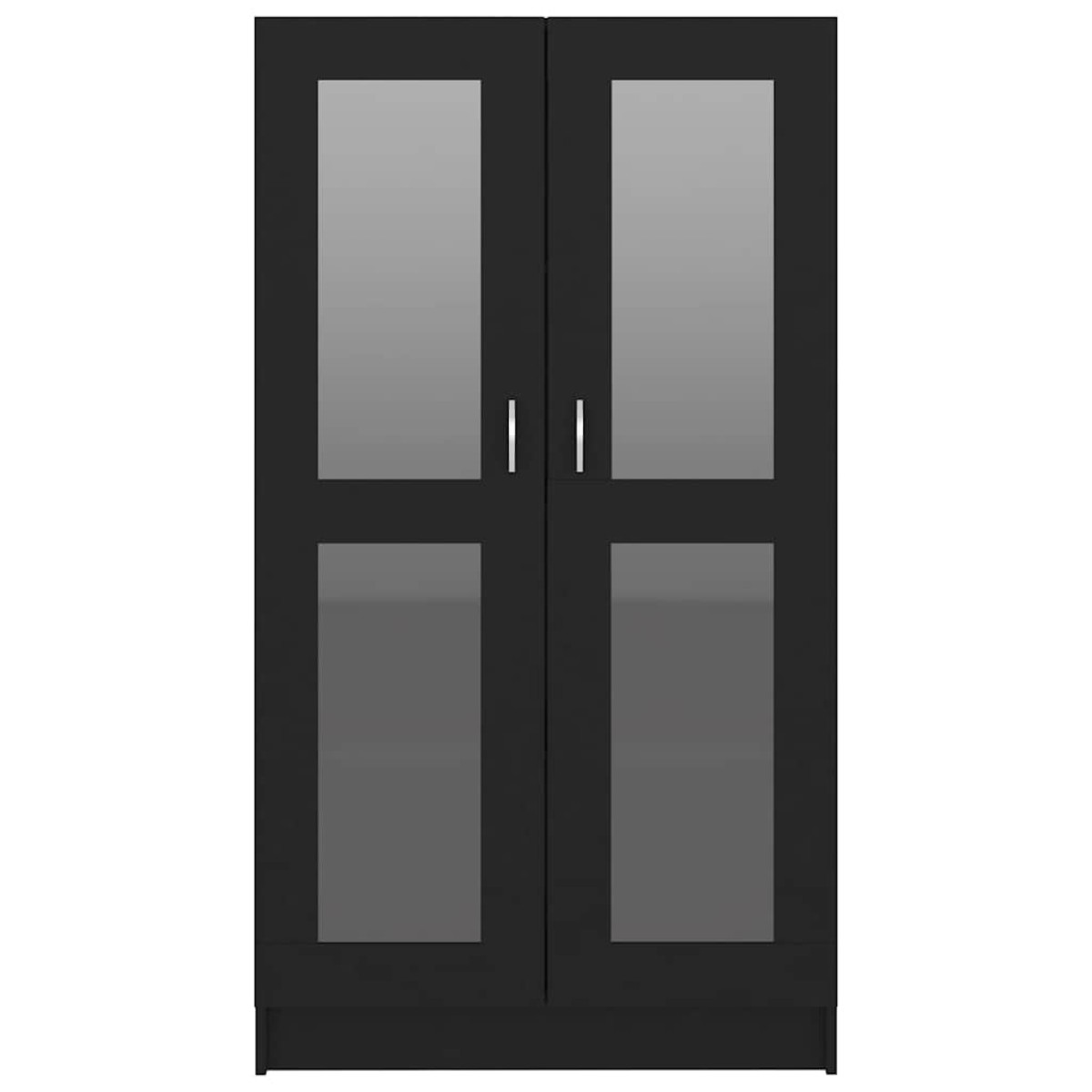 vidaXL Βιτρίνα Μαύρη 82,5 x 30,5 x 150 εκ. Μοριοσανίδα