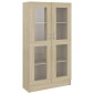 vidaXL Βιτρίνα Χρώμα Sonoma Δρυς 82,5 x 30,5 x 150 εκ. Μοριοσανίδα