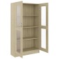 vidaXL Βιτρίνα Χρώμα Sonoma Δρυς 82,5 x 30,5 x 150 εκ. Μοριοσανίδα