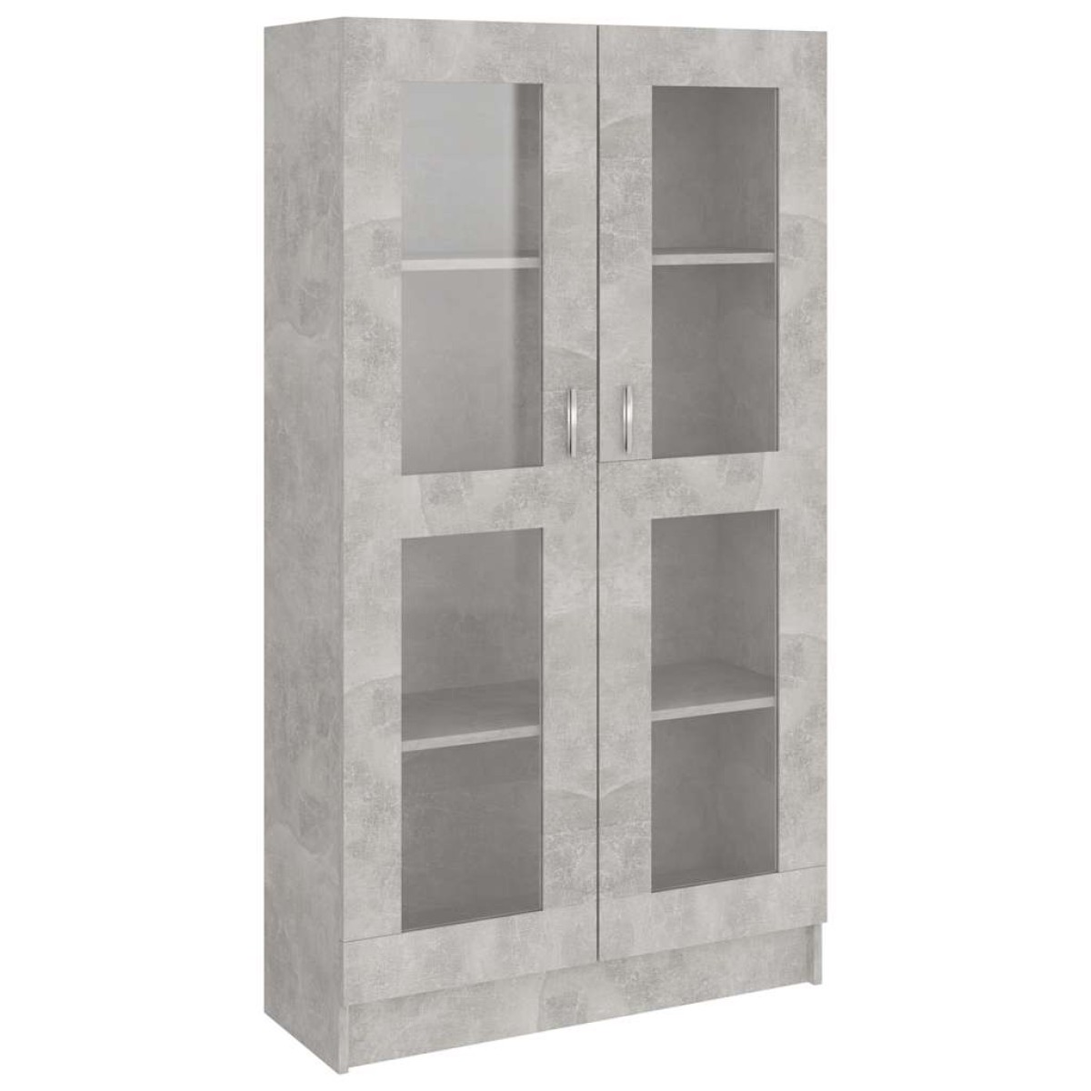 vidaXL Βιτρίνα Γκρι του Σκυροδέματος 82,5 x 30,5 x 150 εκ. Μοριοσανίδα