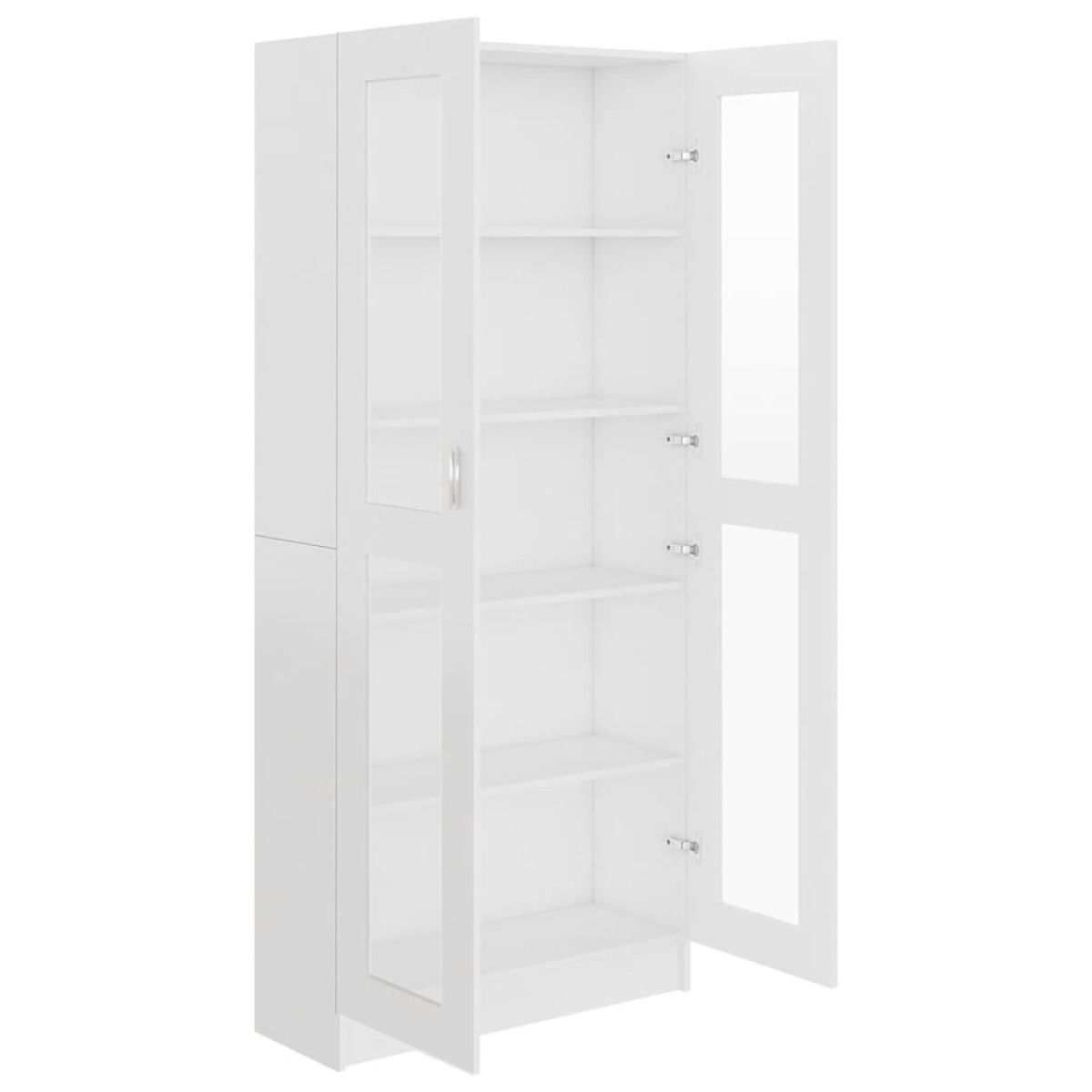 vidaXL Βιτρίνα Λευκή 82,5 x 30,5 x 185,5 εκ. Μοριοσανίδα