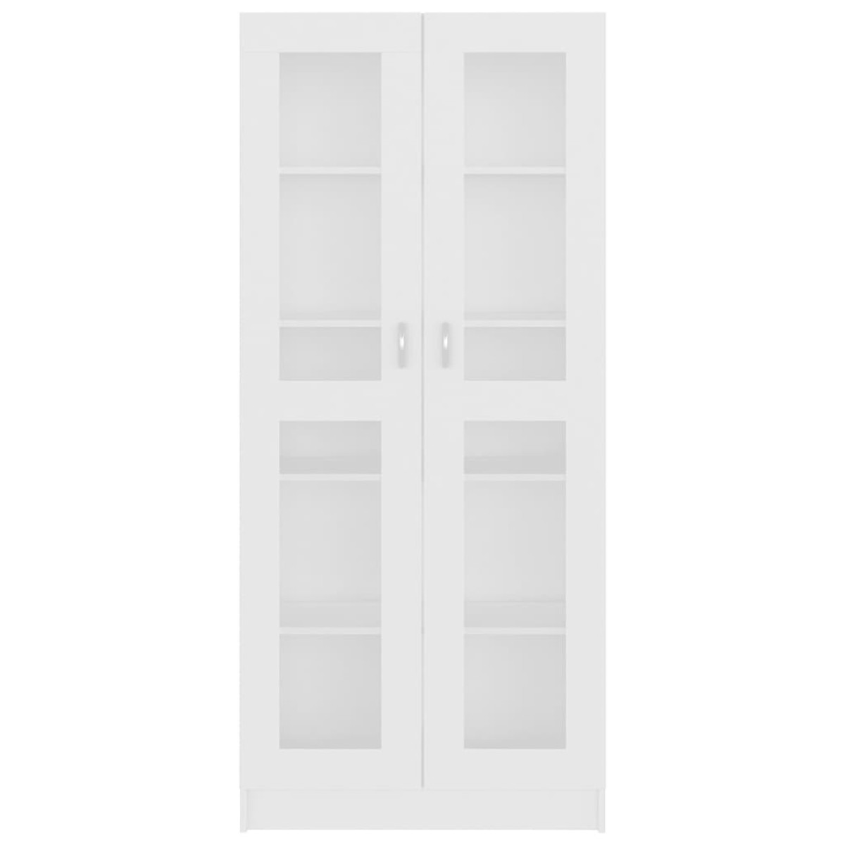 vidaXL Βιτρίνα Λευκή 82,5 x 30,5 x 185,5 εκ. Μοριοσανίδα