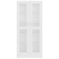 vidaXL Βιτρίνα Λευκή 82,5 x 30,5 x 185,5 εκ. Μοριοσανίδα