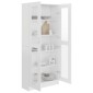 vidaXL Βιτρίνα Λευκή 82,5 x 30,5 x 185,5 εκ. Μοριοσανίδα