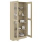 vidaXL Βιτρίνα Χρώμα Sonoma Δρυς 82,5 x 30,5 x 185,5 εκ. Μοριοσανίδα