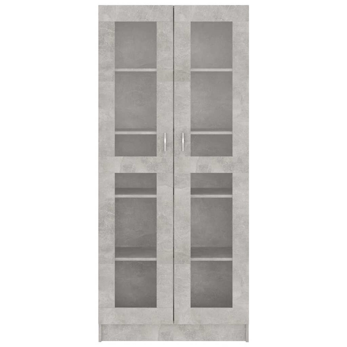 vidaXL Βιτρίνα Γκρι του Σκυροδέματος 82,5x30,5x185,5 εκ. Μοριοσανίδα