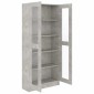 vidaXL Βιτρίνα Γκρι του Σκυροδέματος 82,5x30,5x185,5 εκ. Μοριοσανίδα