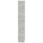 vidaXL Βιτρίνα Γκρι του Σκυροδέματος 82,5x30,5x185,5 εκ. Μοριοσανίδα