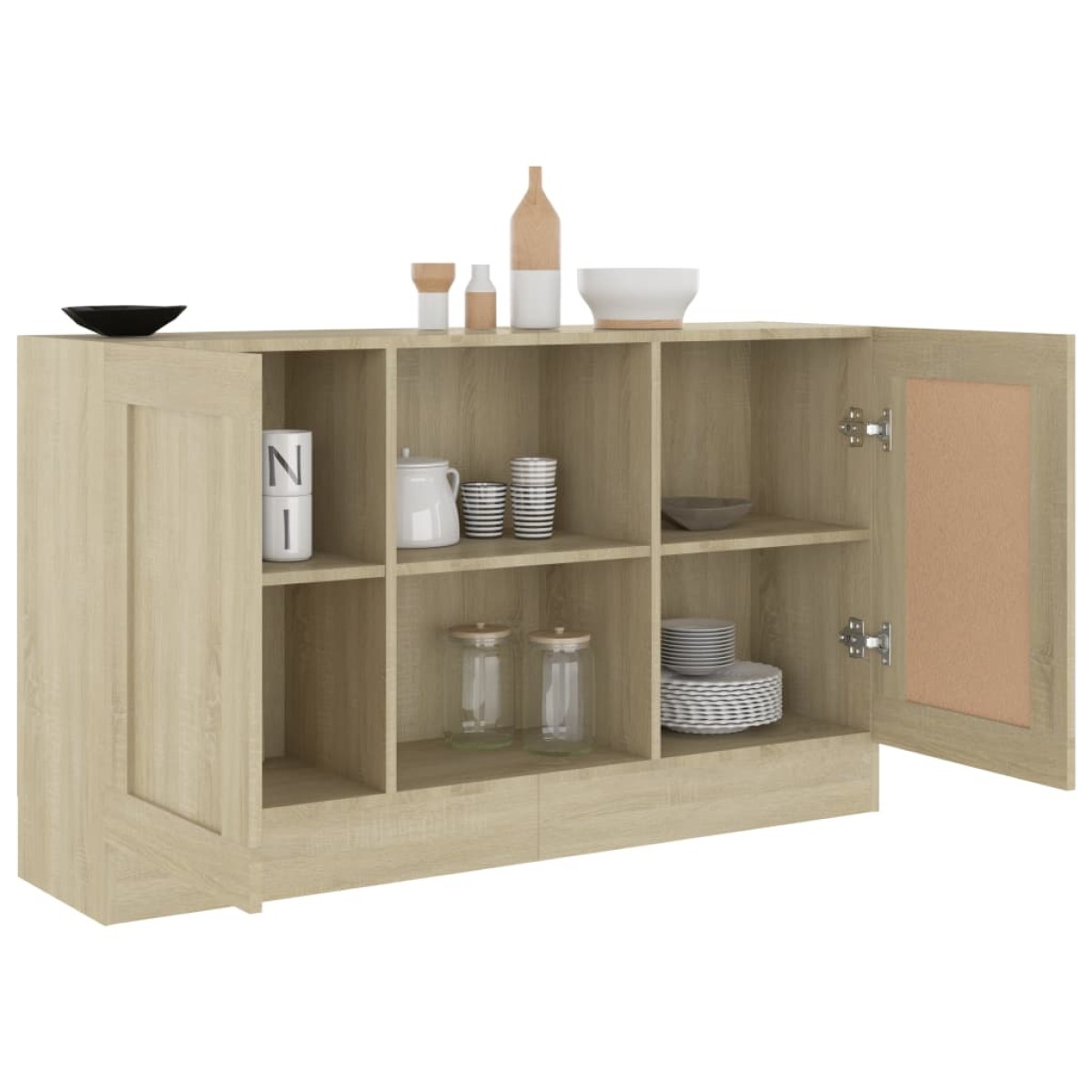 vidaXL Μπουφές Χρώμα Sonoma Δρυς 120 x 30,5 x 70 εκ. από Μοριοσανίδα