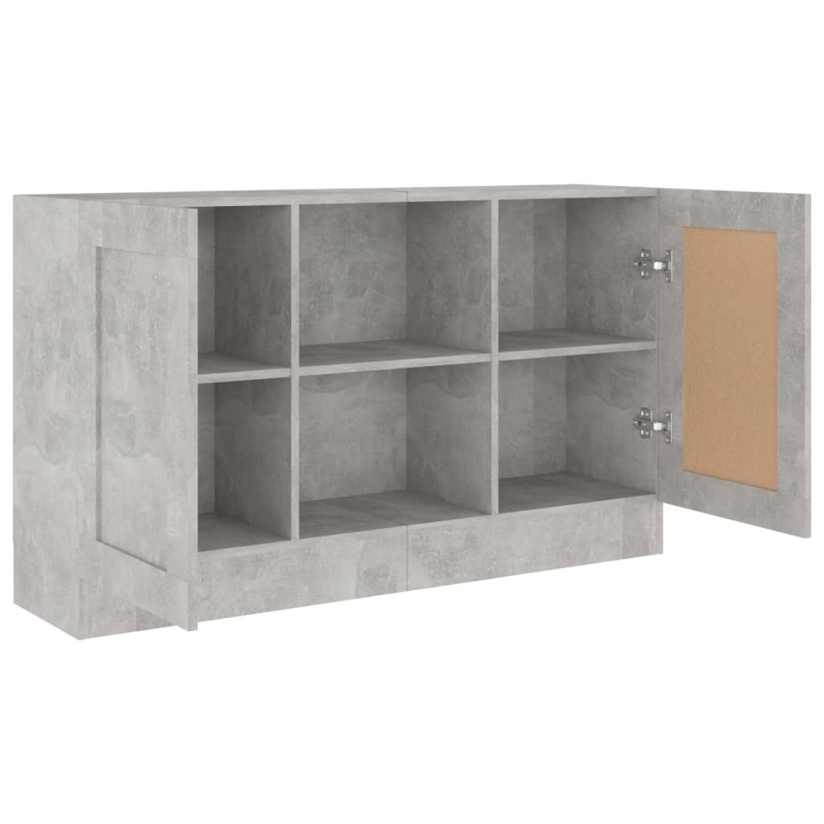 vidaXL Μπουφές Γκρι Σκυροδέματος 120 x 30,5 x 70 εκ. από Μοριοσανίδα