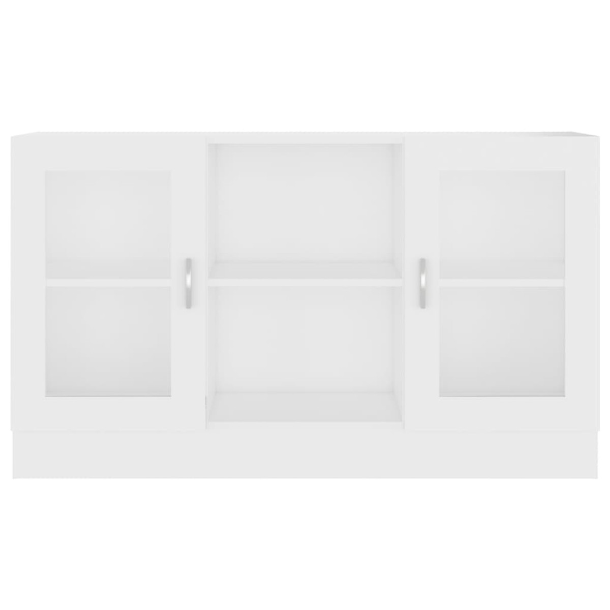 vidaXL Βιτρίνα Λευκή 120 x 30,5 x 70 εκ. από Μοριοσανίδα