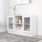 vidaXL Βιτρίνα Λευκή 120 x 30,5 x 70 εκ. από Μοριοσανίδα