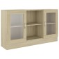 vidaXL Βιτρίνα Χρώμα Sonoma Δρυς 120 x 30,5 x 70 εκ. από Μοριοσανίδα